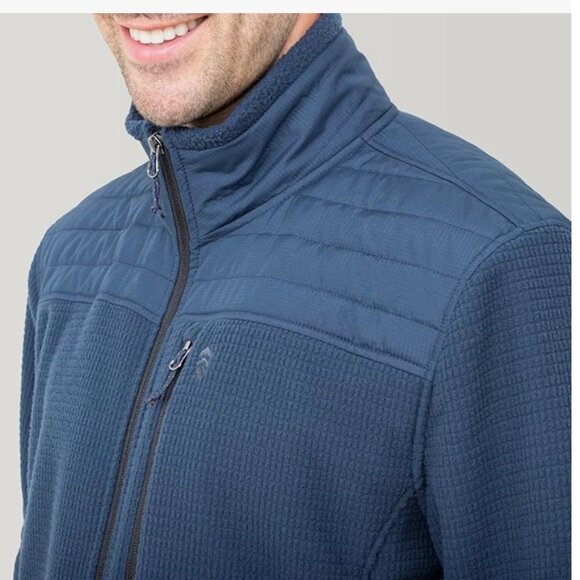 MEN'S SMALL - FREE COUNTRY - Grid Fleece Jacket NEW $90 msrp - Picture 3 of 7